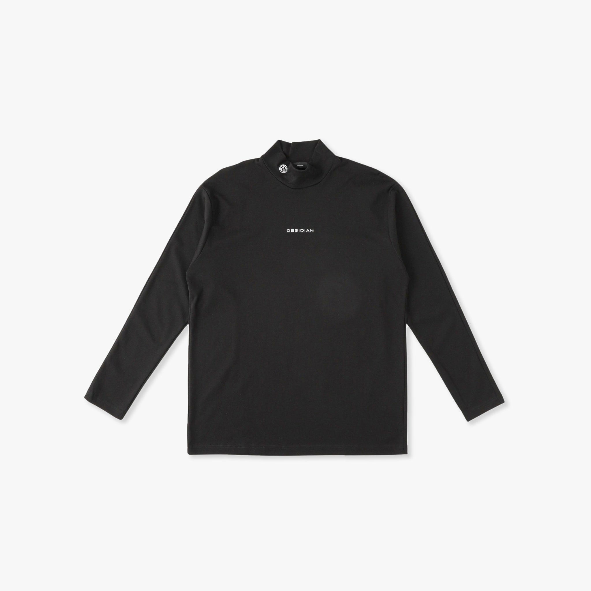 SUVIN PLATINUM SMOOTH LONG SLEEVE TURTLE – OBSIDIAN オブシディアン