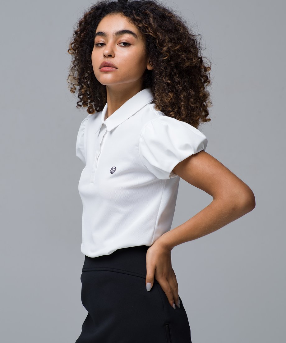 BALLOON SLEEVE POLO