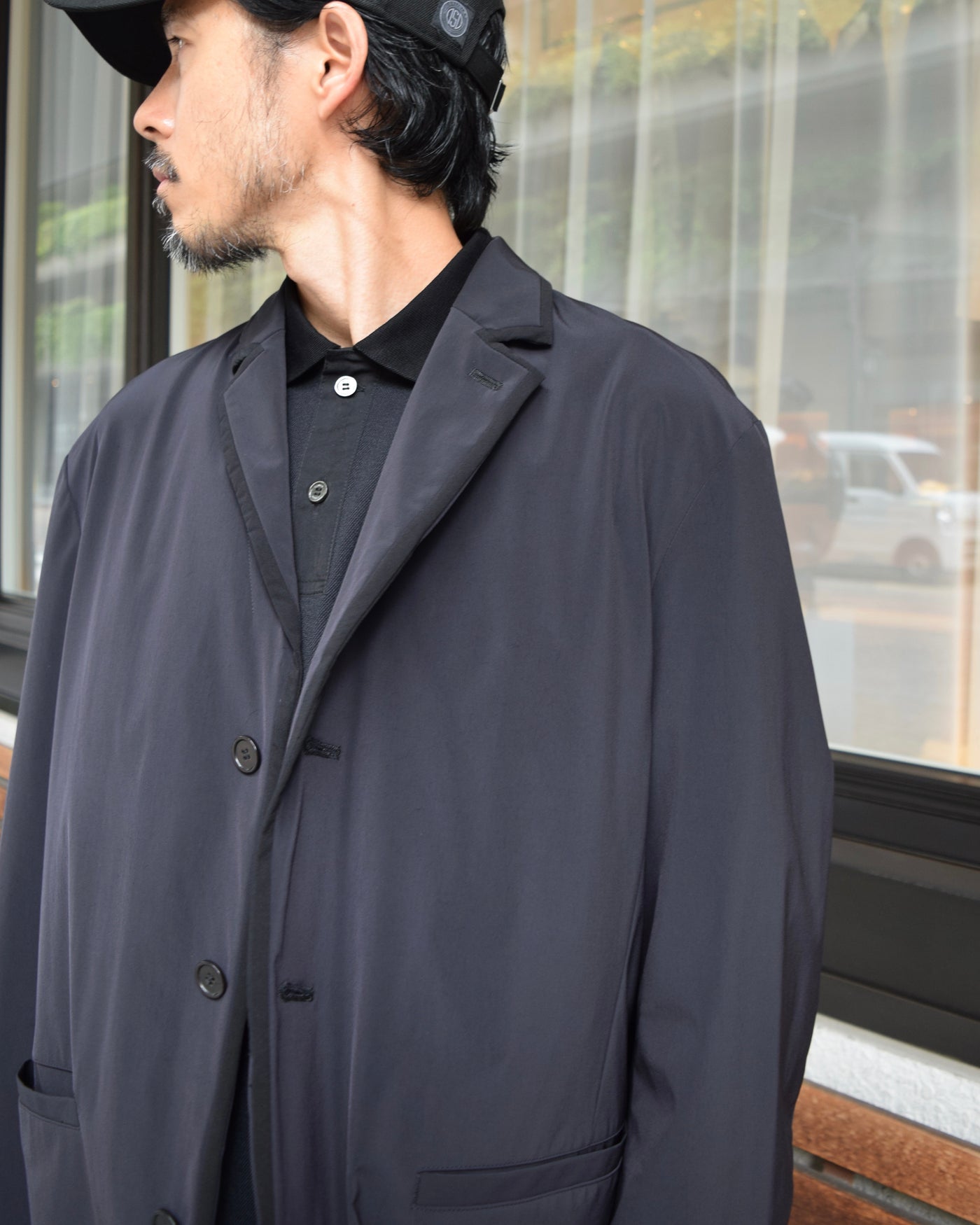 2WAY TAFFETA PIPING JACKET