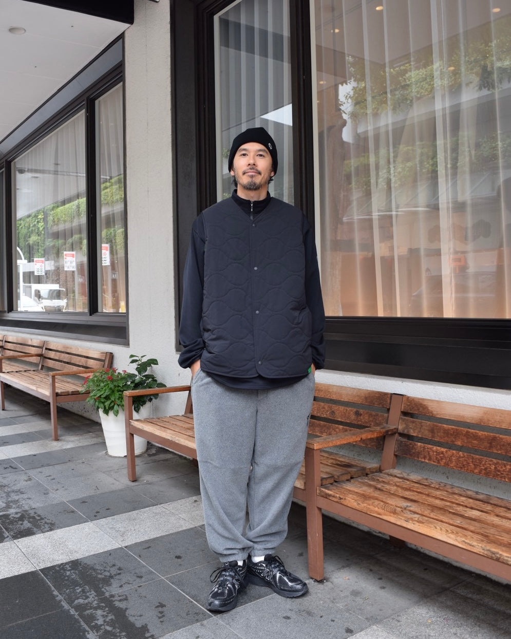 FLEECE SWITCHING PANTS