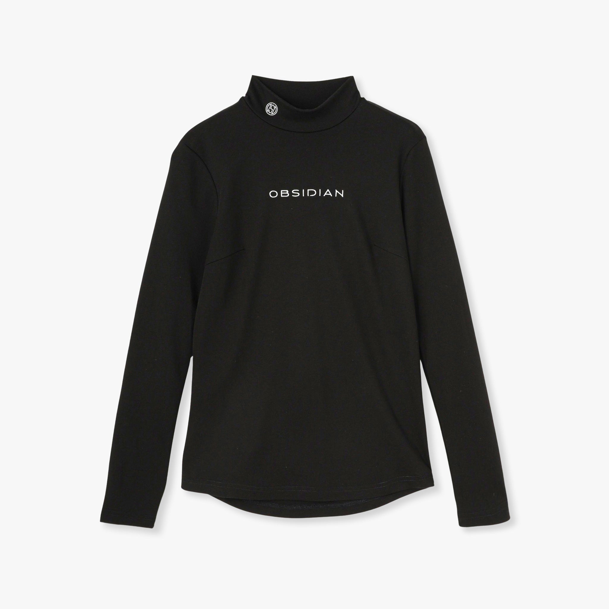 レディースウェア OBSIDIAN CURSIVE EMBROIDERY HIGHNECK LS OBSIDIAN CURSIVE EMBROIDERY HIGHNECK LS