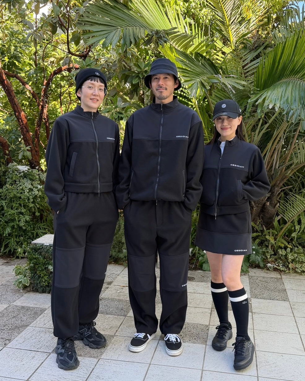 FLEECE×2WAY TAFFETA ZIP UP  BLOUSON