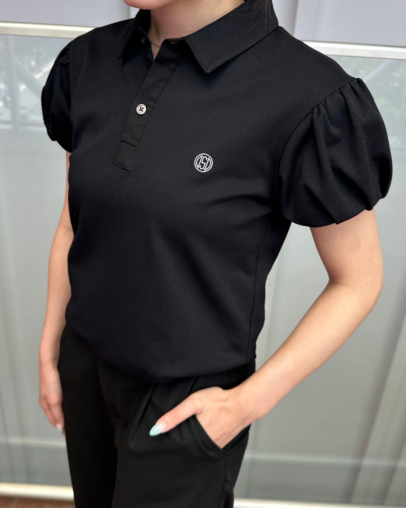 BALLOON SLEEVE POLO