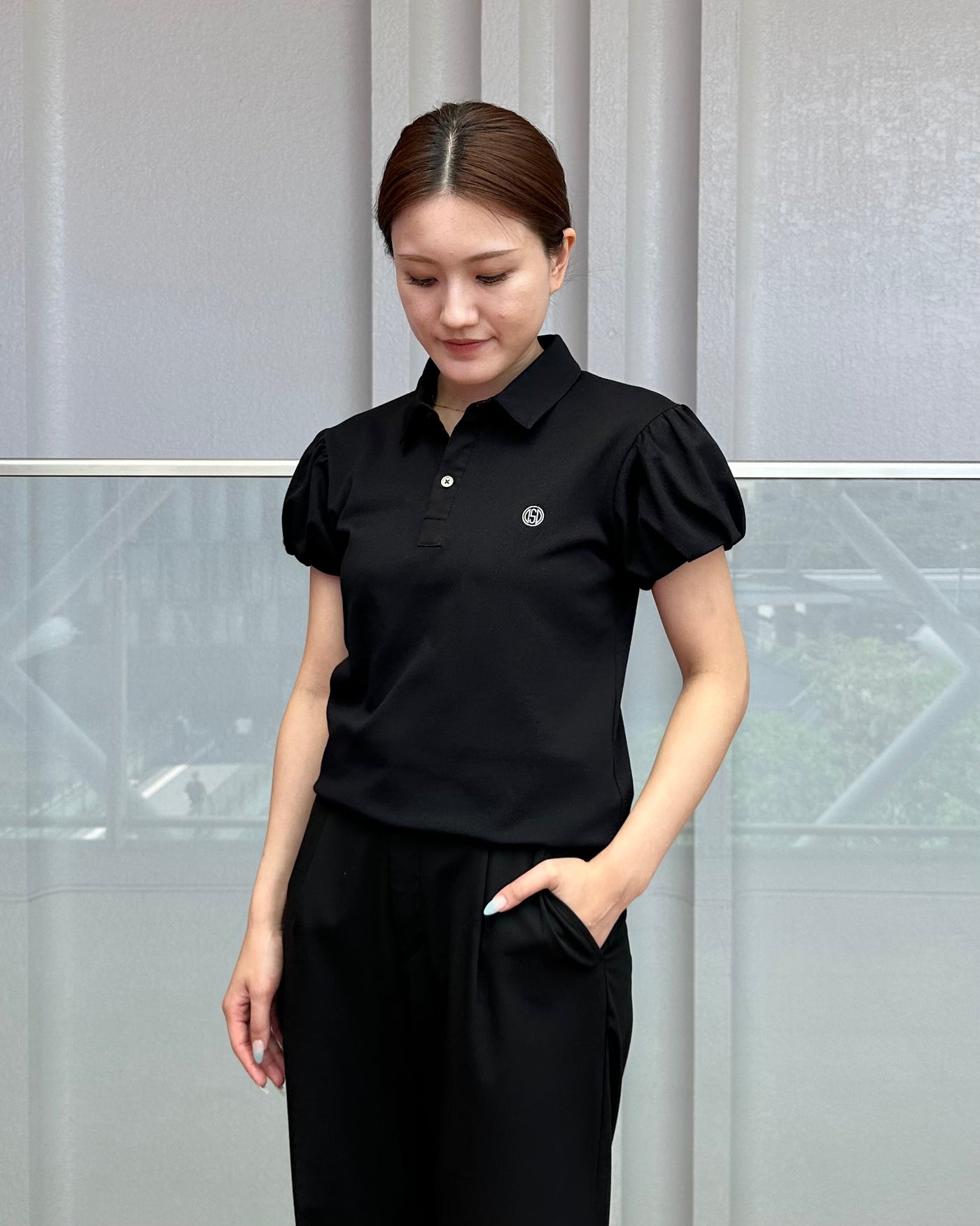 BALLOON SLEEVE POLO