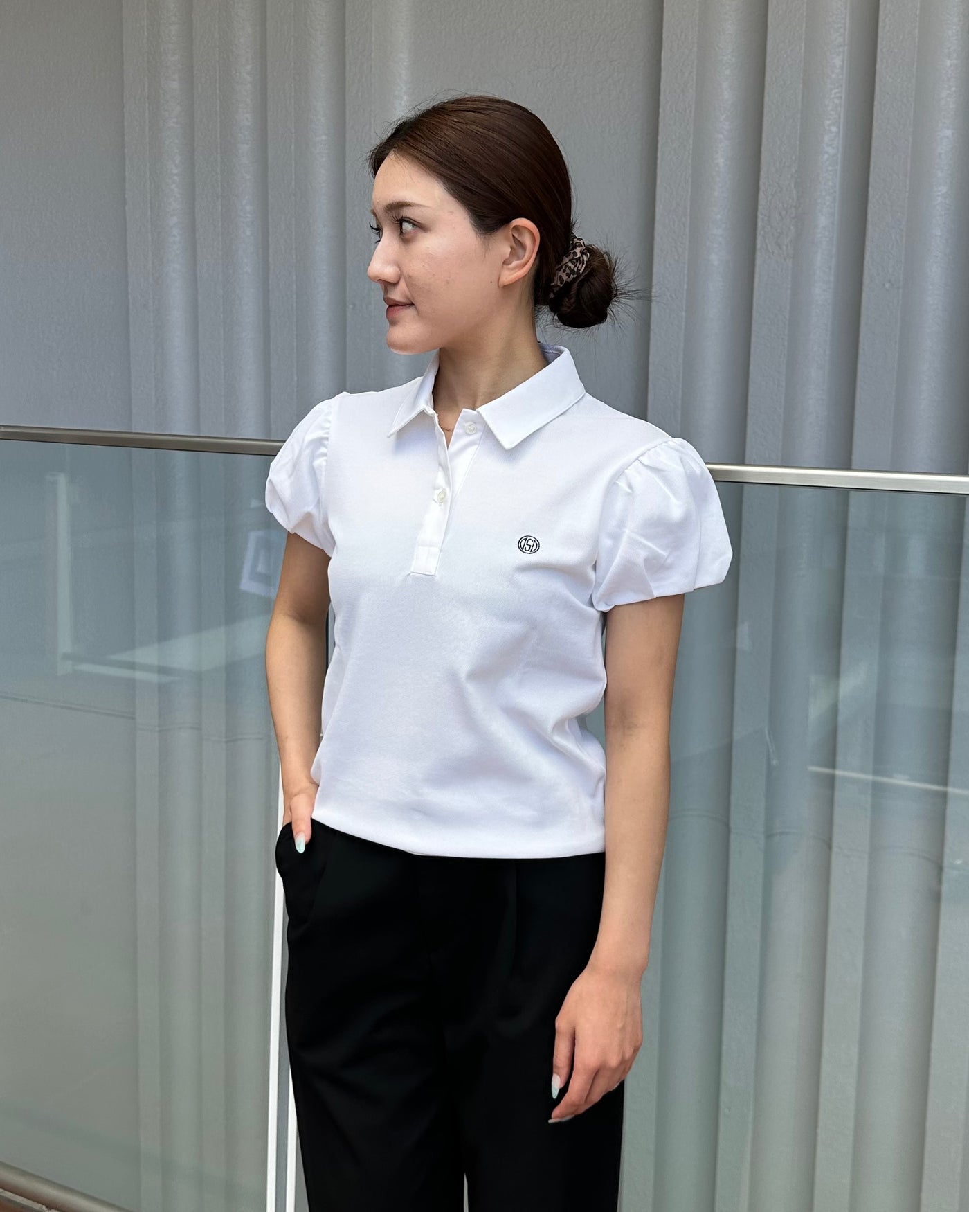 BALLOON SLEEVE POLO