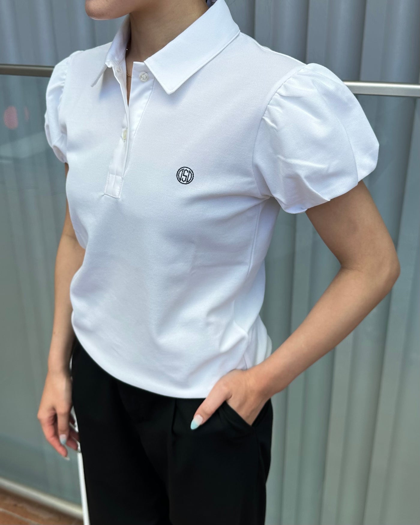 BALLOON SLEEVE POLO