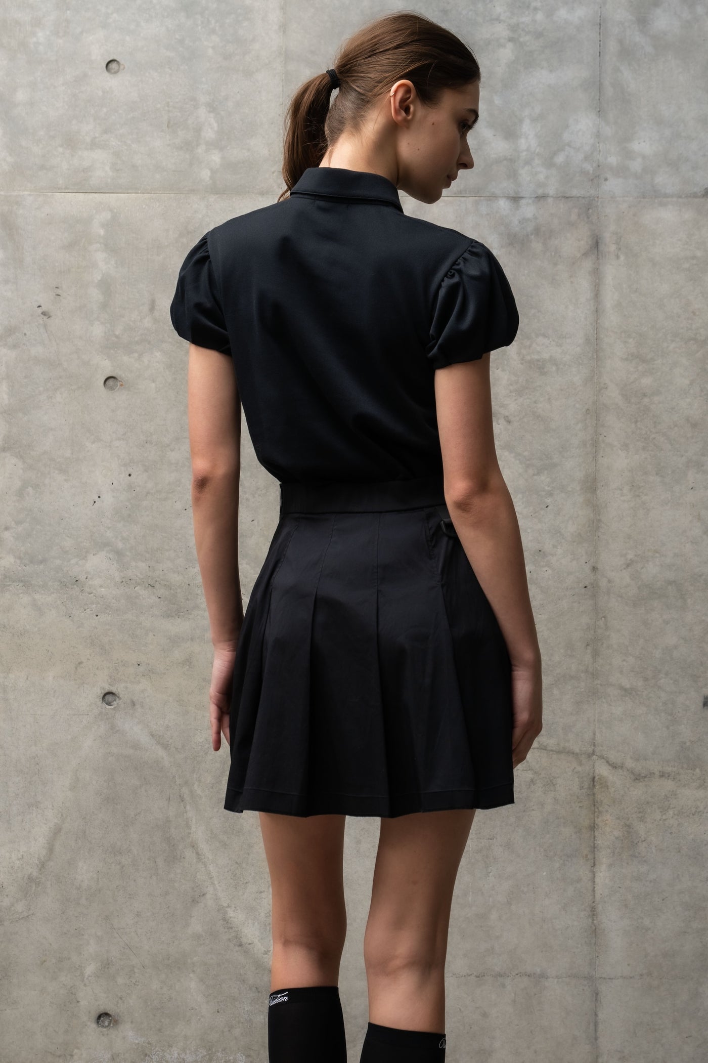 STRETCH PLEATED SKIRT