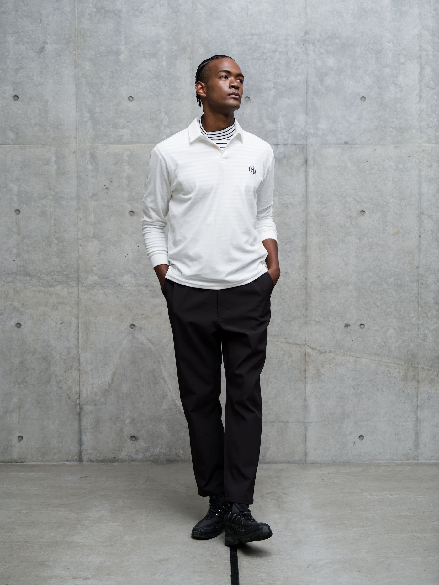 PLATING VELOURS POLO SHIRT