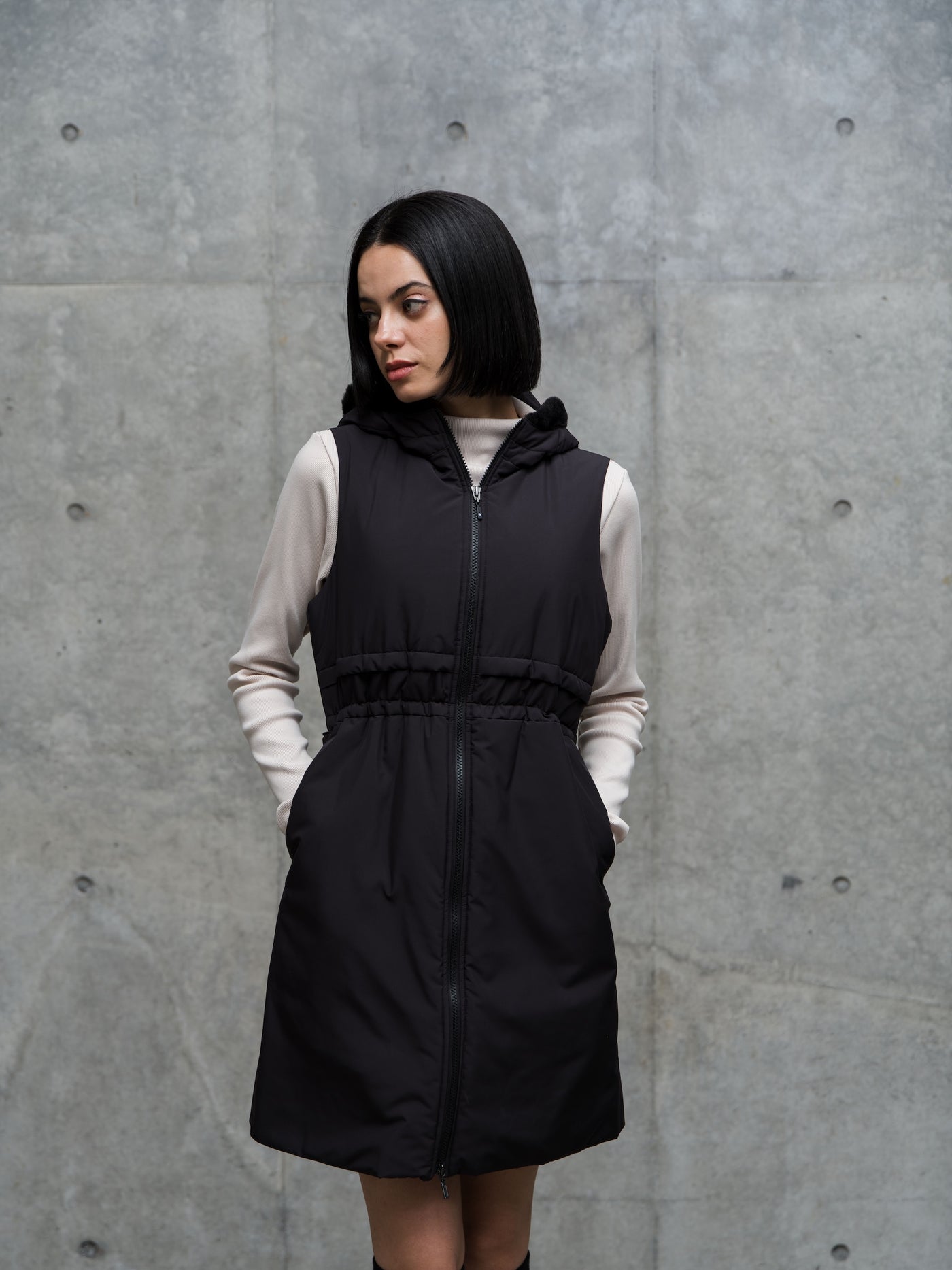 PUFF LONG VEST