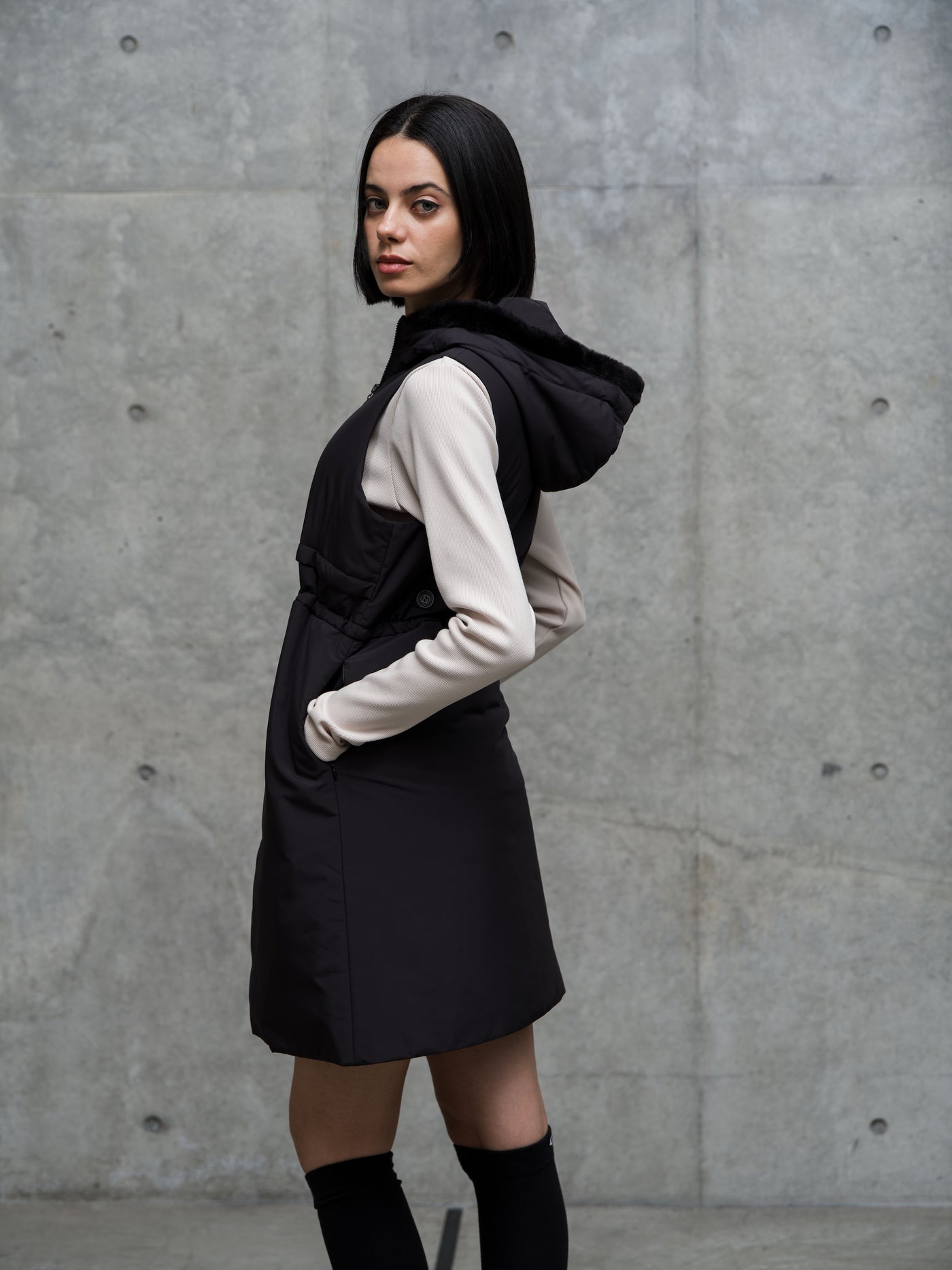 PUFF LONG VEST