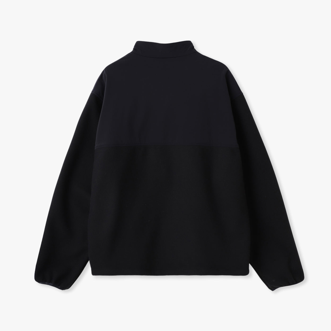 FLEECE×2WAY TAFFETA ZIP UP  BLOUSON