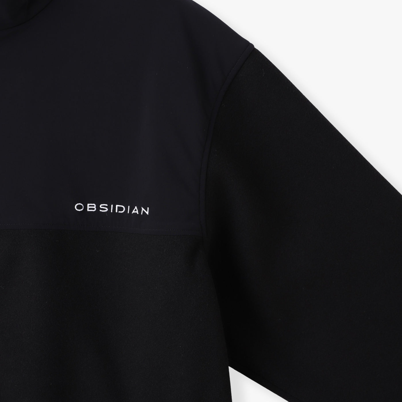 FLEECE×2WAY TAFFETA ZIP UP  BLOUSON