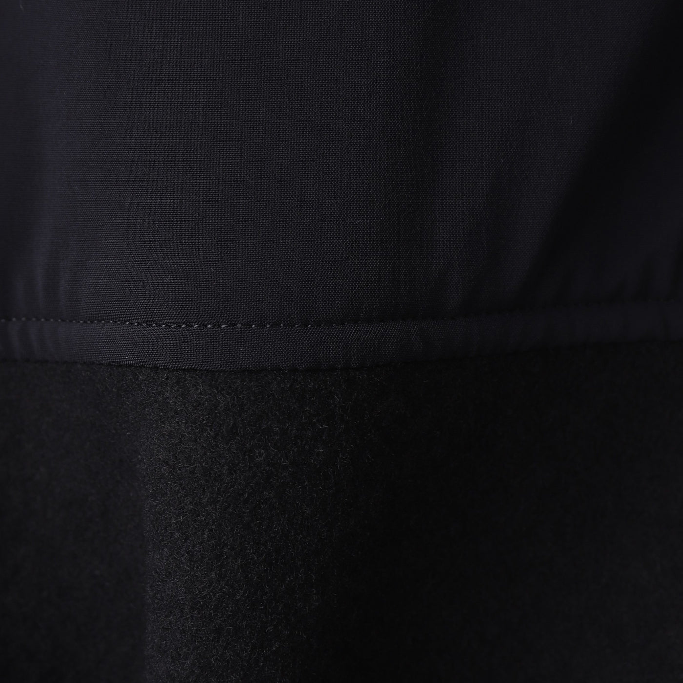 FLEECE×2WAY TAFFETA ZIP UP  BLOUSON