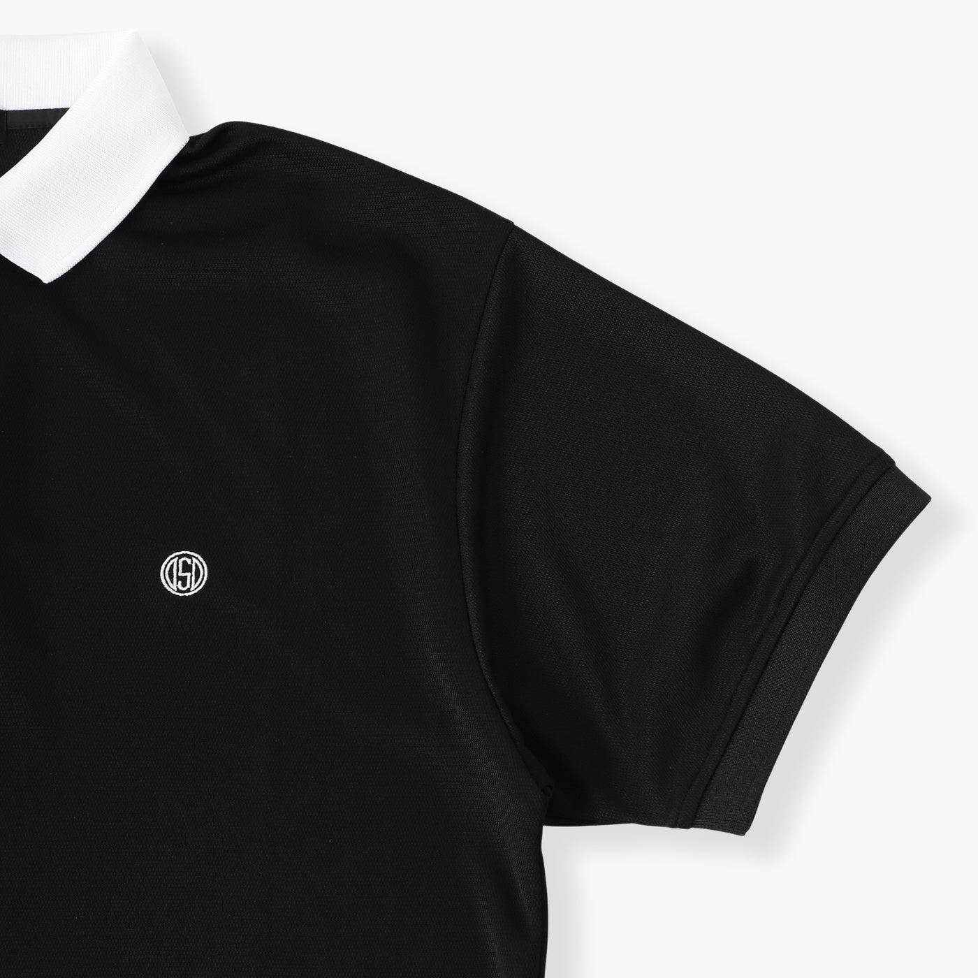 RECYCLED MESH REGULER FIT POLO SHIRT – OBSIDIAN