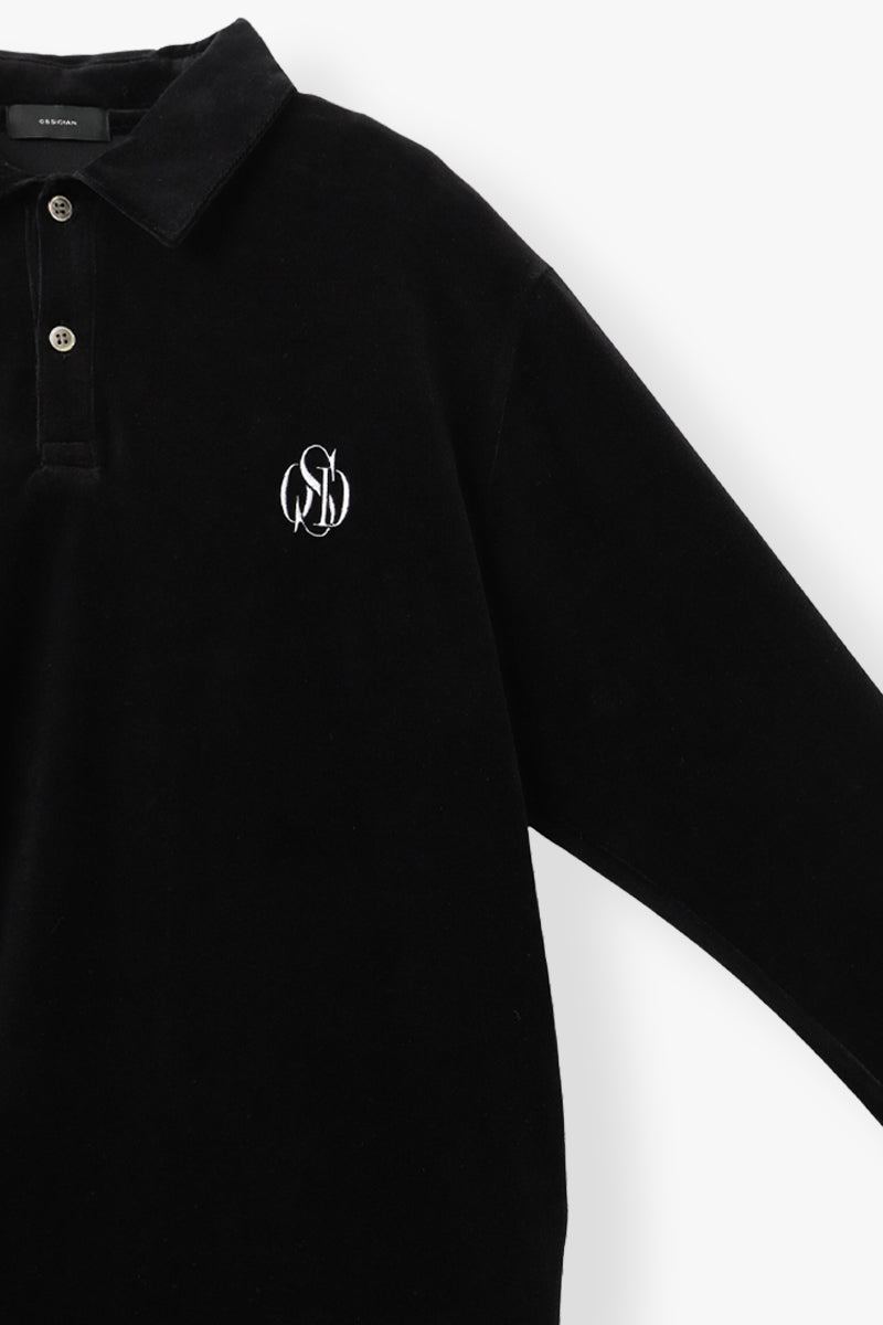 PLATING VELOURS POLO SHIRT