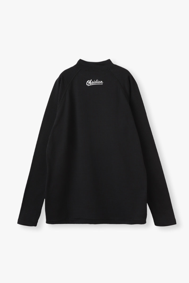 GRID MOCKNECK TEE