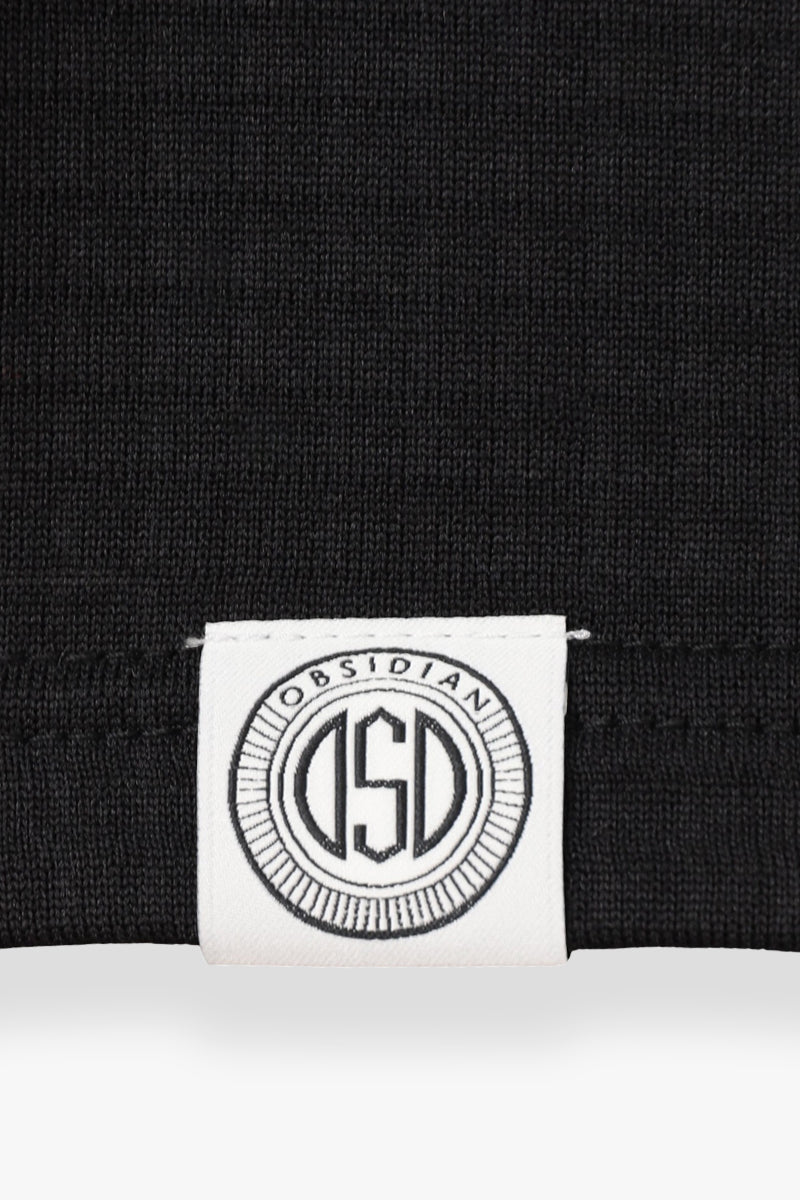 GRID MOCKNECK TEE
