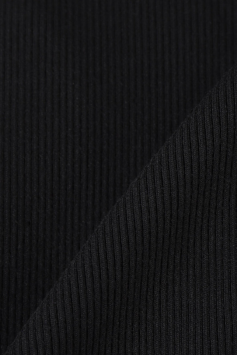 RIB MOCK NECK