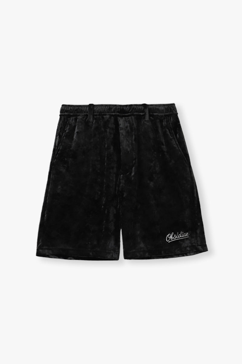 【セットアップ】CRUSHED VELOURS POLO SHIRT & SHORTS SET
