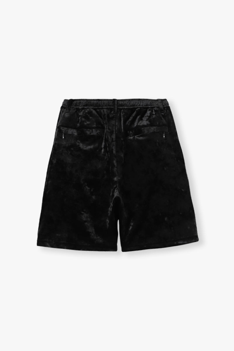 【セットアップ】CRUSHED VELOURS POLO SHIRT & SHORTS SET