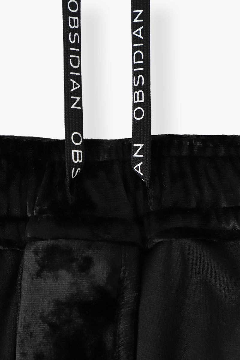 【セットアップ】CRUSHED VELOURS POLO SHIRT & SHORTS SET