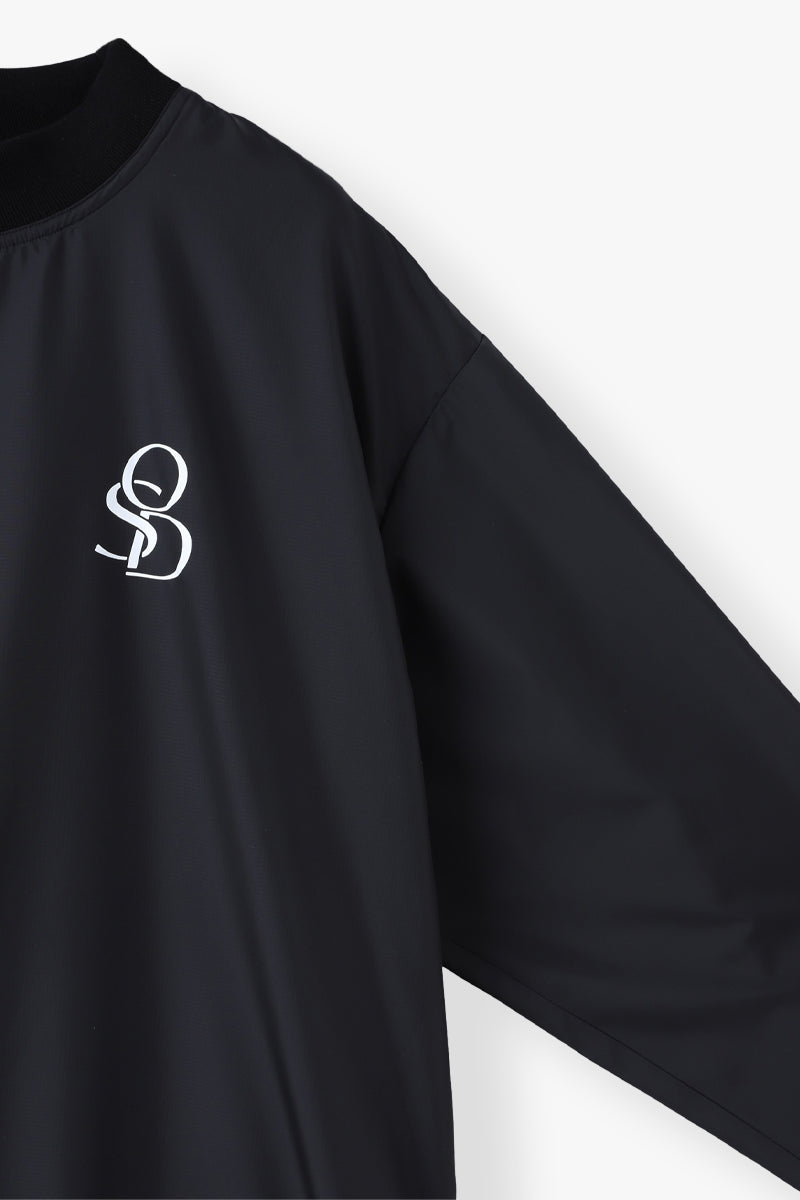 RIPSTOP MOCK NECK PULLOVER