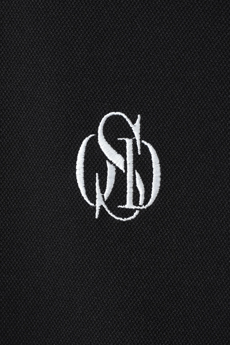 PIQUE MOCK NECK T-SHIRT