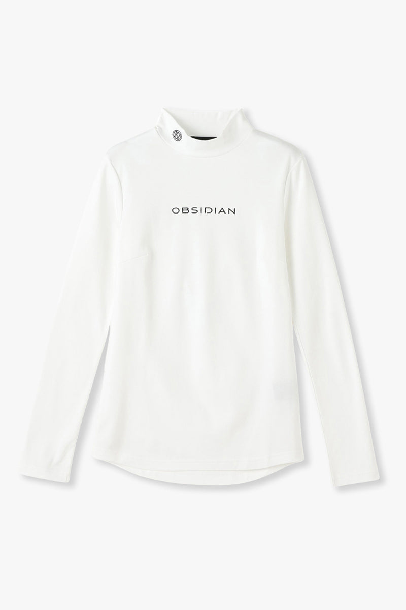 SUVIN PLATINUM HIGHNECK LONGSLEEVE EMBROIDERY