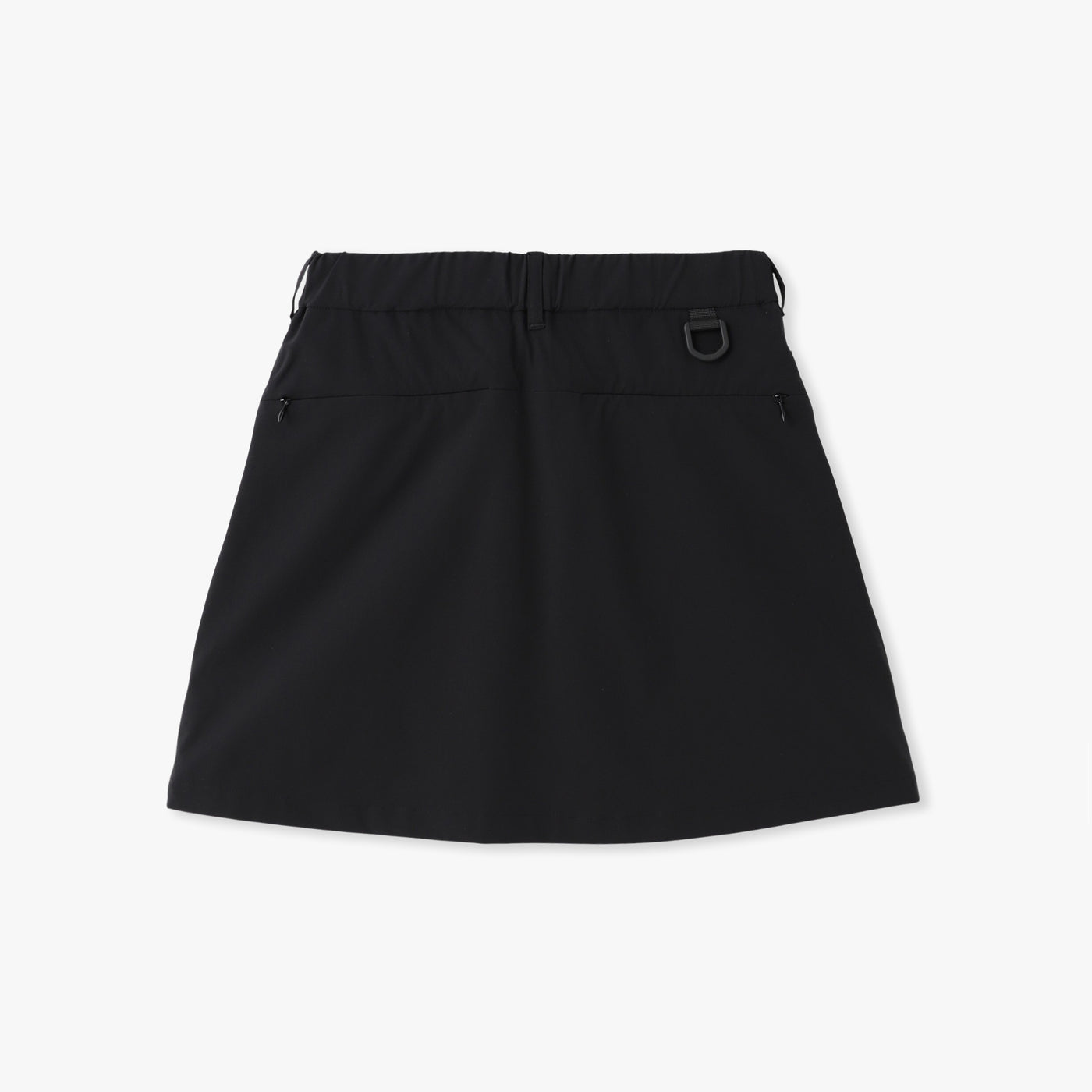 4WAY STRETCH TAFFETA SHORT FLARE SKIRT