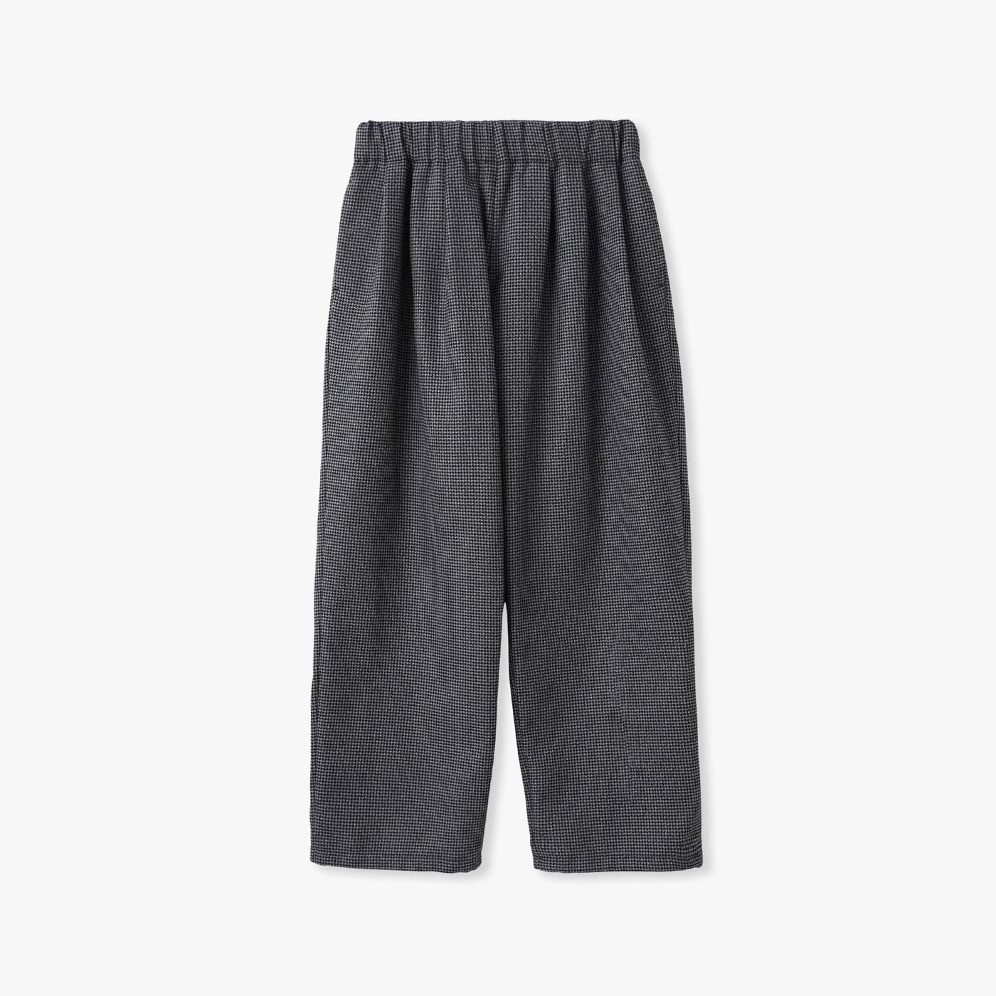 TWEED HIGH WAIST GATHER PANTS