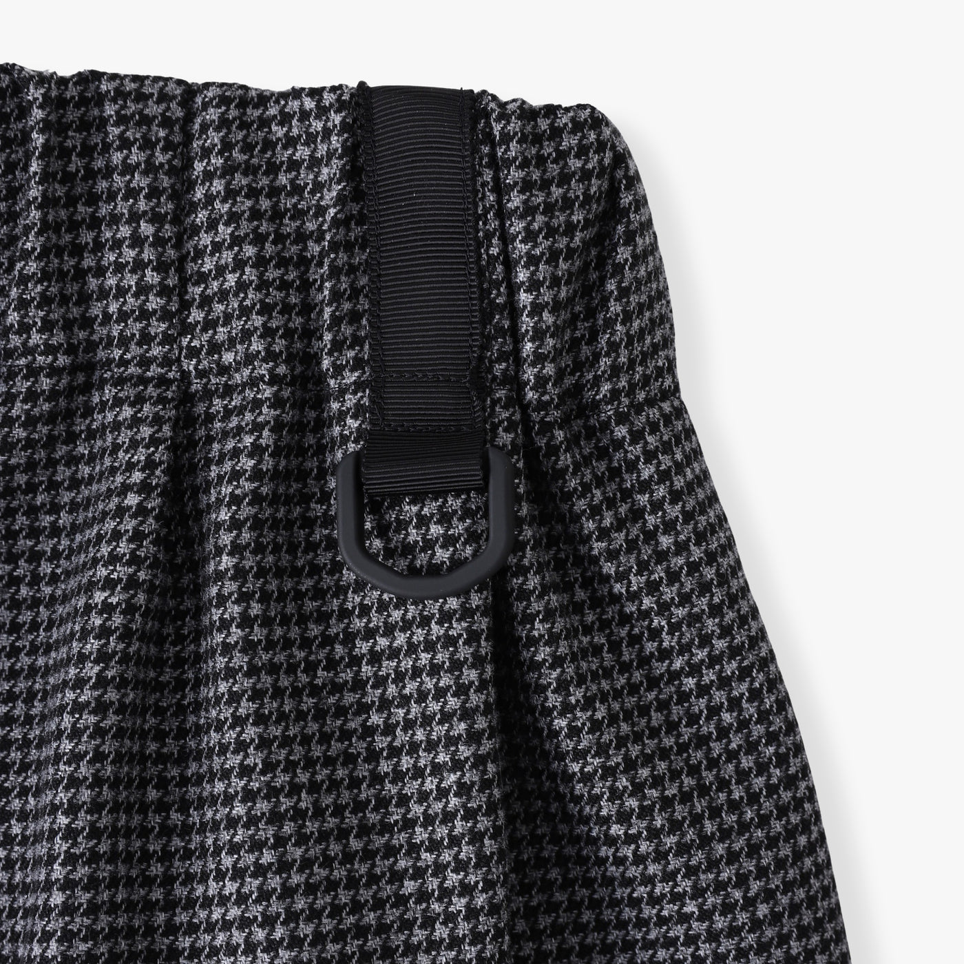TWEED HIGH WAIST GATHER PANTS