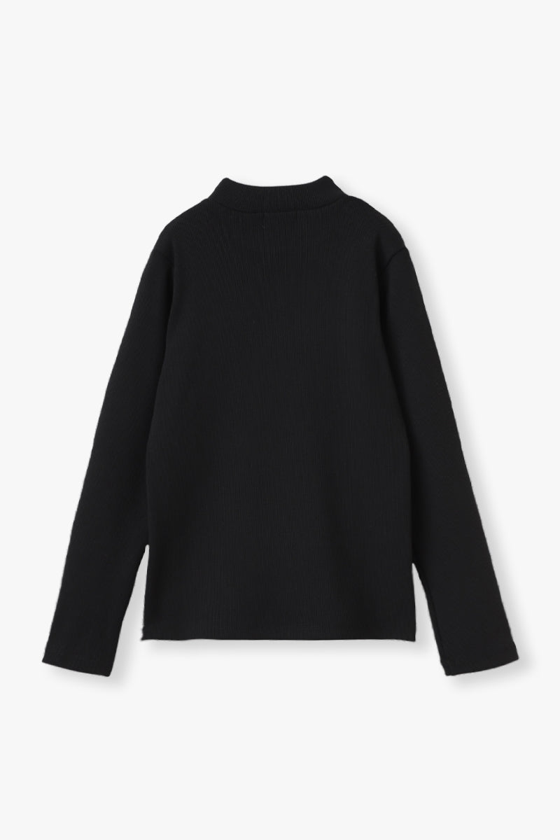 RIB MOCK NECK(WOMEN)