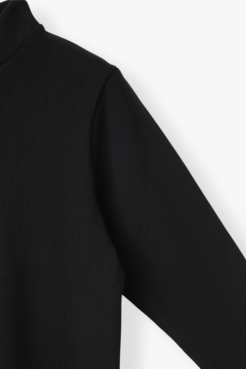 RIB MOCK NECK(WOMEN)