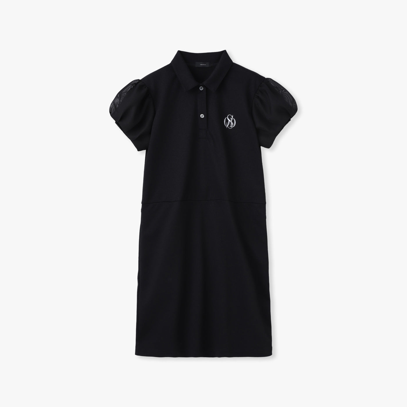 PIQUE BALLOON SLEEVE ONE PIECE