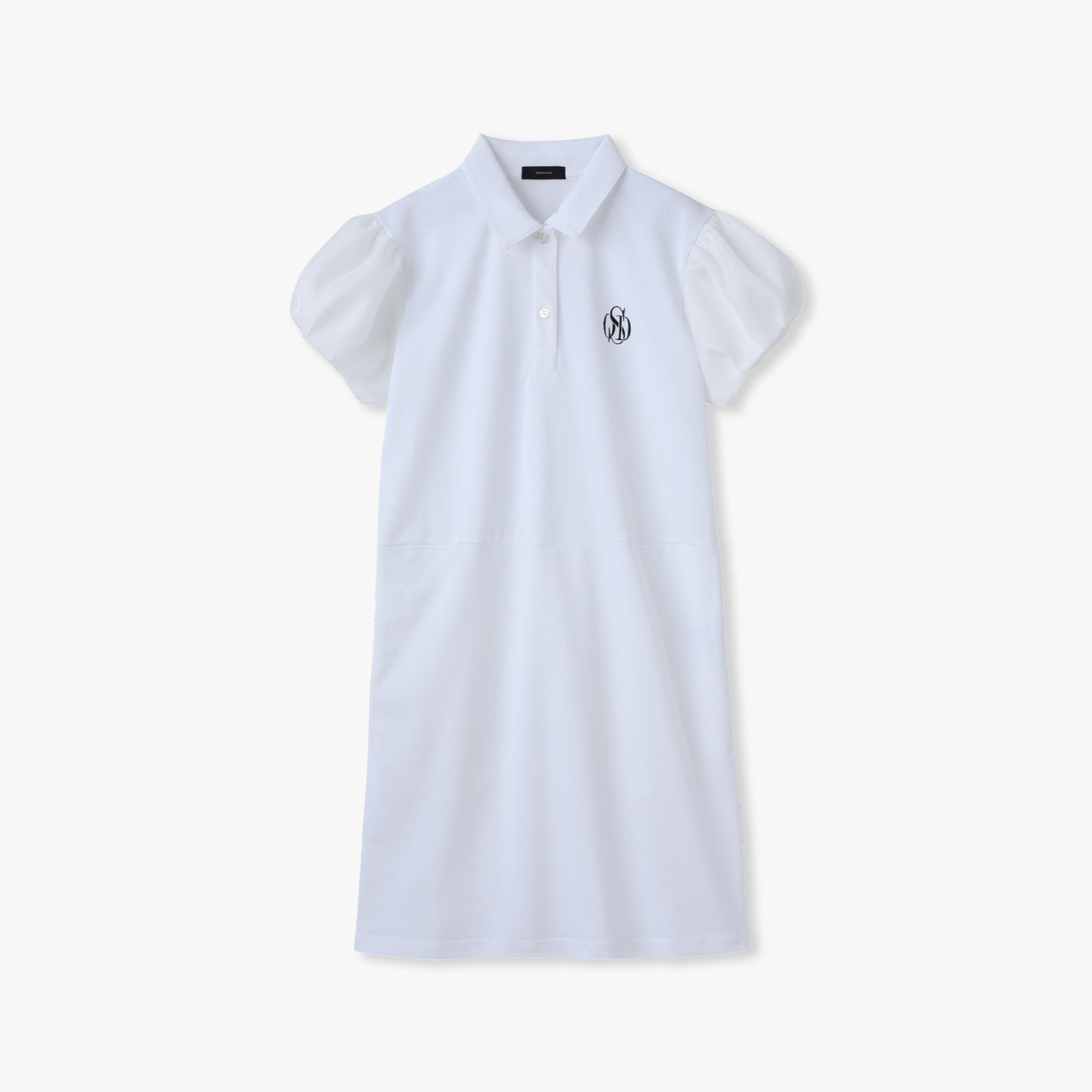 PIQUE BALLOON SLEEVE ONE PIECE