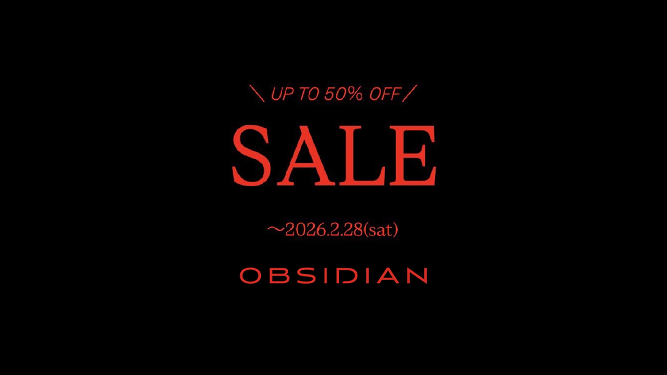 OBSIDIAN オブシディアン 公式オンラインストア